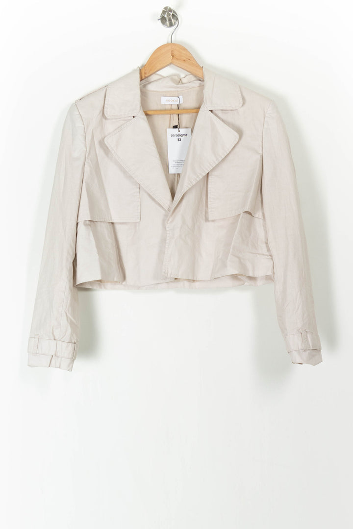 Veste Courte Beige - Taille L/40 de la marque Kookai | PARAD89483 - Vendu par Paradigme - Image 2