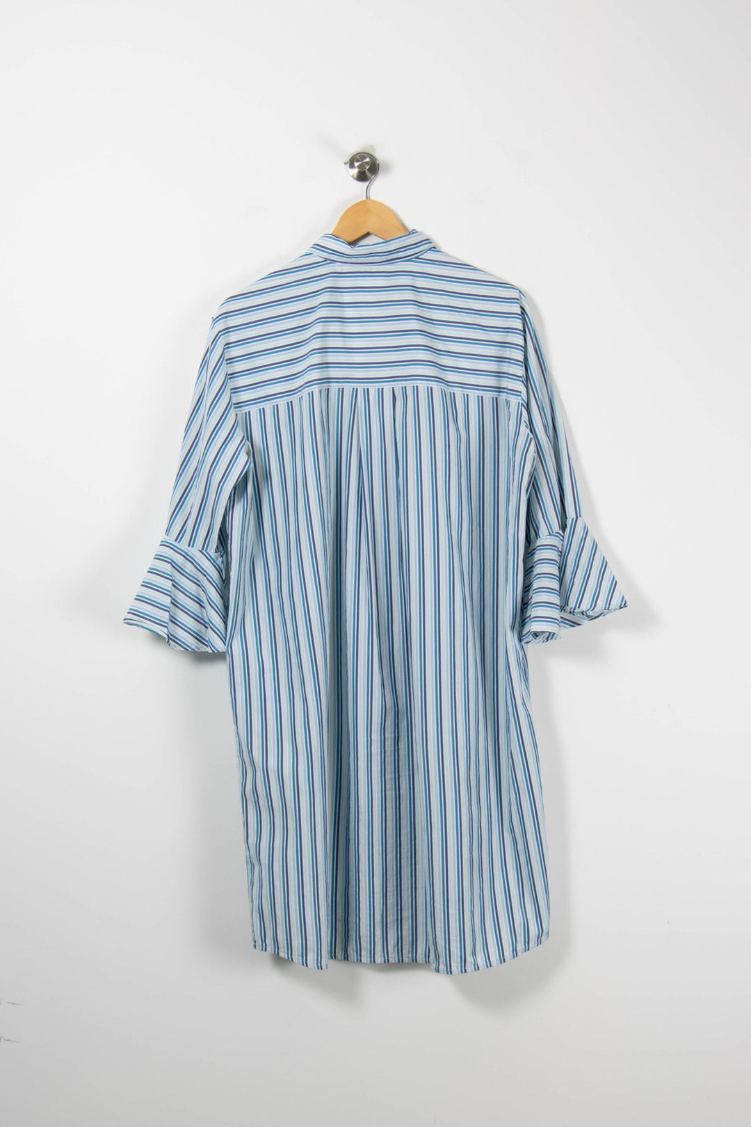 Robe Chemise Bleu et Blanc - Taille XXXL/46 de la marque Max Mara | PARAD89485 - Vendu par Paradigme - Image 4