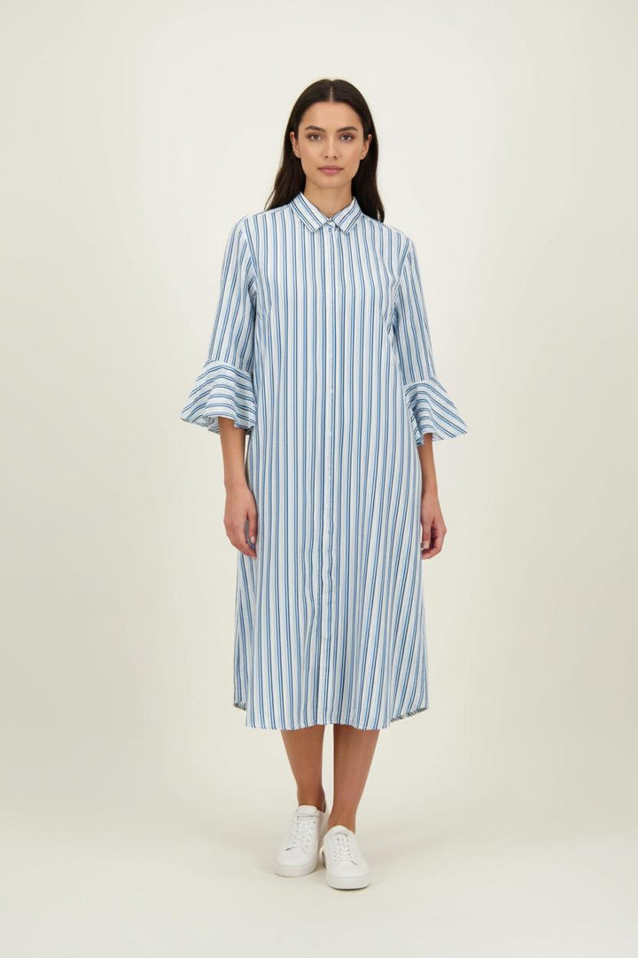 Robe Chemise Bleu et Blanc - Taille XXXL/46 de la marque Max Mara | PARAD89485 - Vendu par Paradigme - Image 1