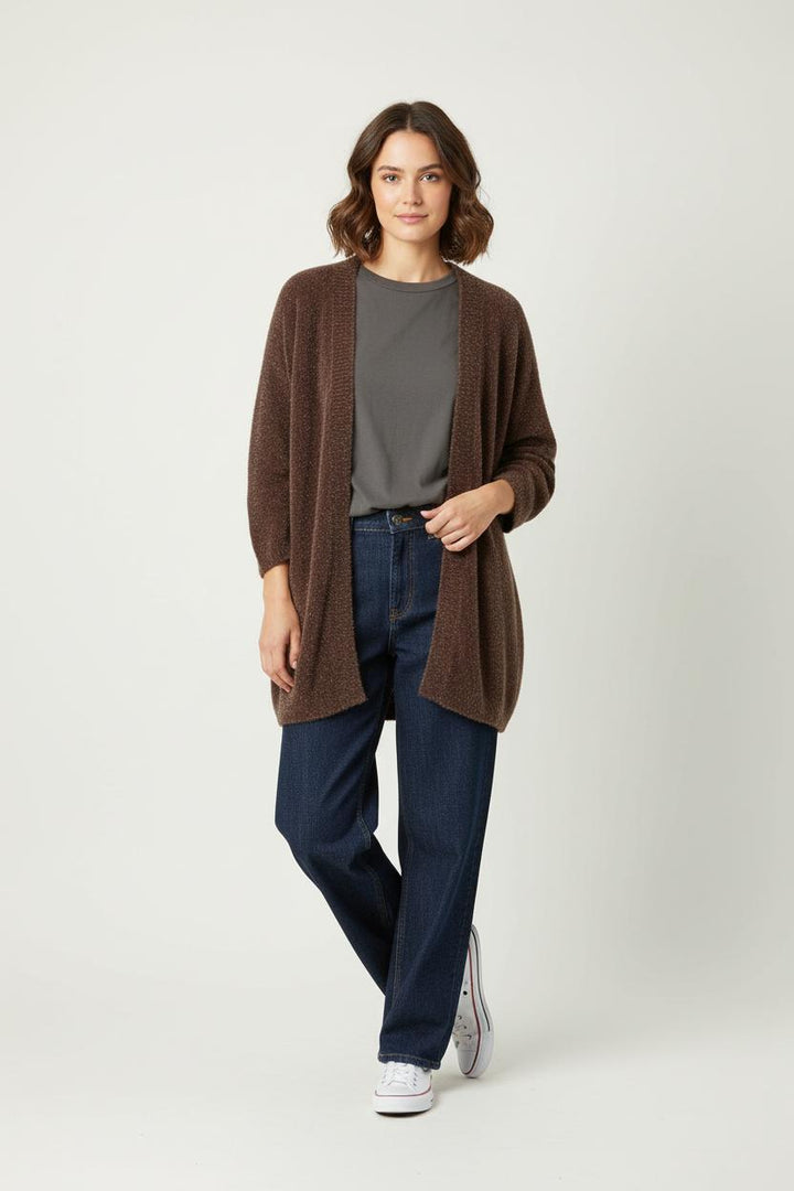 Cardigan Marron - Taille XXL/44 de la marque Marina Rinaldi | PARAD89488 - Vendu par Paradigme - Image 1