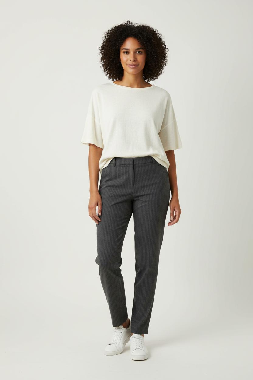 Pantalon À Rayures Gris - Taille XXXL/46 de la marque Weill | PARAD89489 - Vendu par Paradigme - Image 1