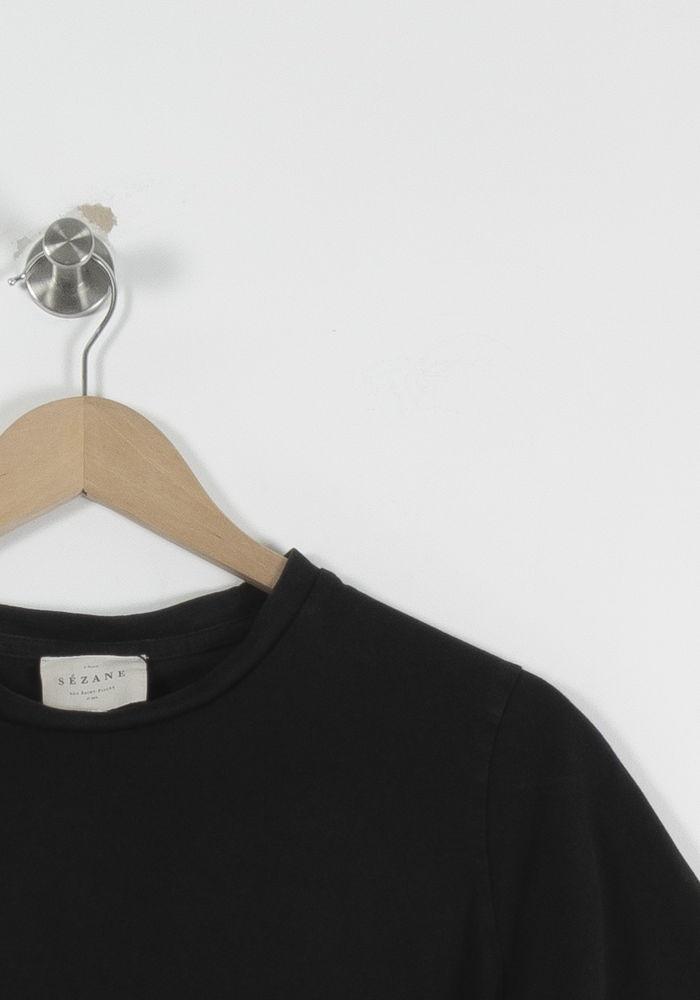 Tee-shirt Noir - Taille XS/34 de la marque Sézane | PARAD89496 - Vendu par Paradigme - Image 3