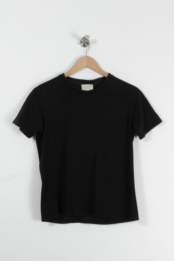 Tee-shirt Noir - Taille XS/34 de la marque Sézane | PARAD89496 - Vendu par Paradigme - Image 2