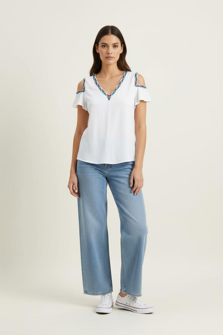 Blouse Blanche - Taille S/36 de la marque Maje | PARAD89497 - Vendu par Paradigme - Image 1