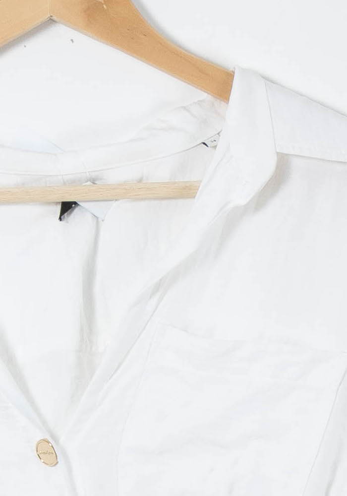 Robe Chemise Blanche - Taille XS/34 de la marque Sandro | PARAD89501 - Vendu par Paradigme - Image 3