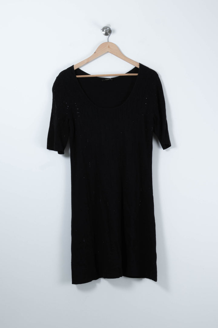 Robe Courte Noire - Taille L/40 de la marque Maison 123 | PARAD89504 - Vendu par Paradigme - Image 2
