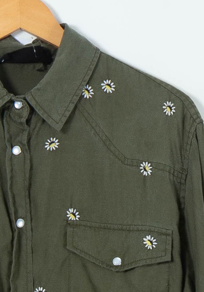Chemise Verte - Taille S/36 de la marque The Kooples | PARAD89506 - Vendu par Paradigme - Image 3