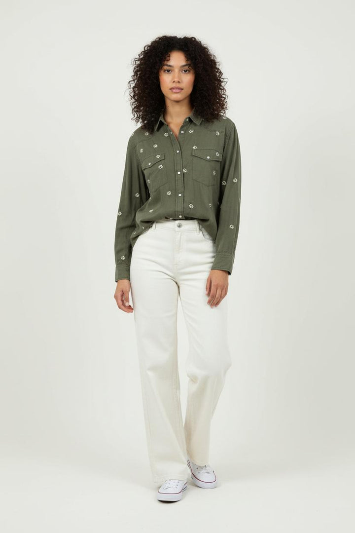 Chemise Verte - Taille S/36 de la marque The Kooples | PARAD89506 - Vendu par Paradigme - Image 1