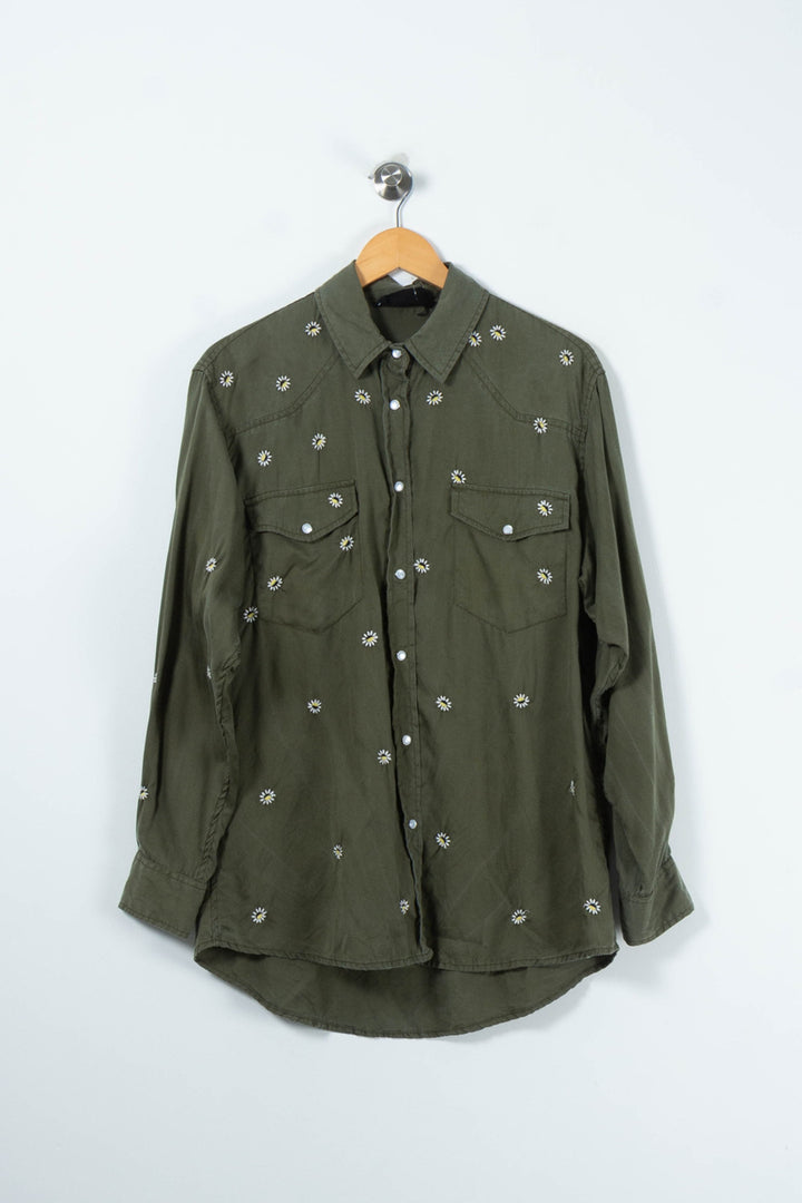 Chemise Verte - Taille S/36 de la marque The Kooples | PARAD89506 - Vendu par Paradigme - Image 2