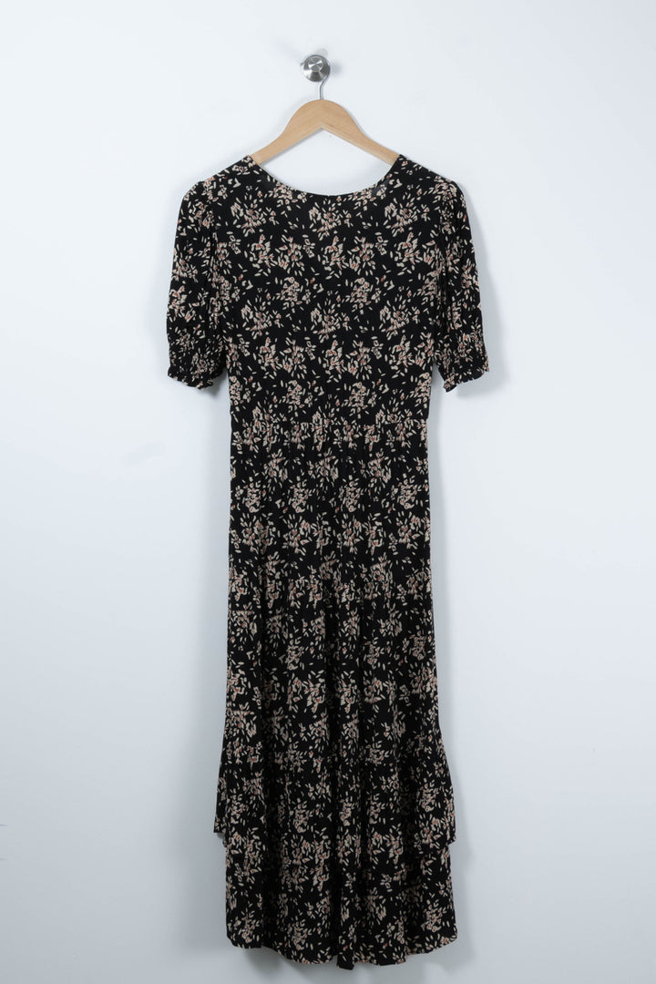 Robe Longue Noire et Beige - Taille S/36 de la marque ba&sh | PARAD89507 - Vendu par Paradigme - Image 4
