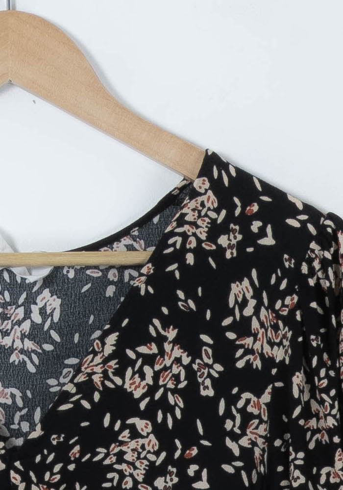 Robe Longue Noire et Beige - Taille S/36 de la marque ba&sh | PARAD89507 - Vendu par Paradigme - Image 3