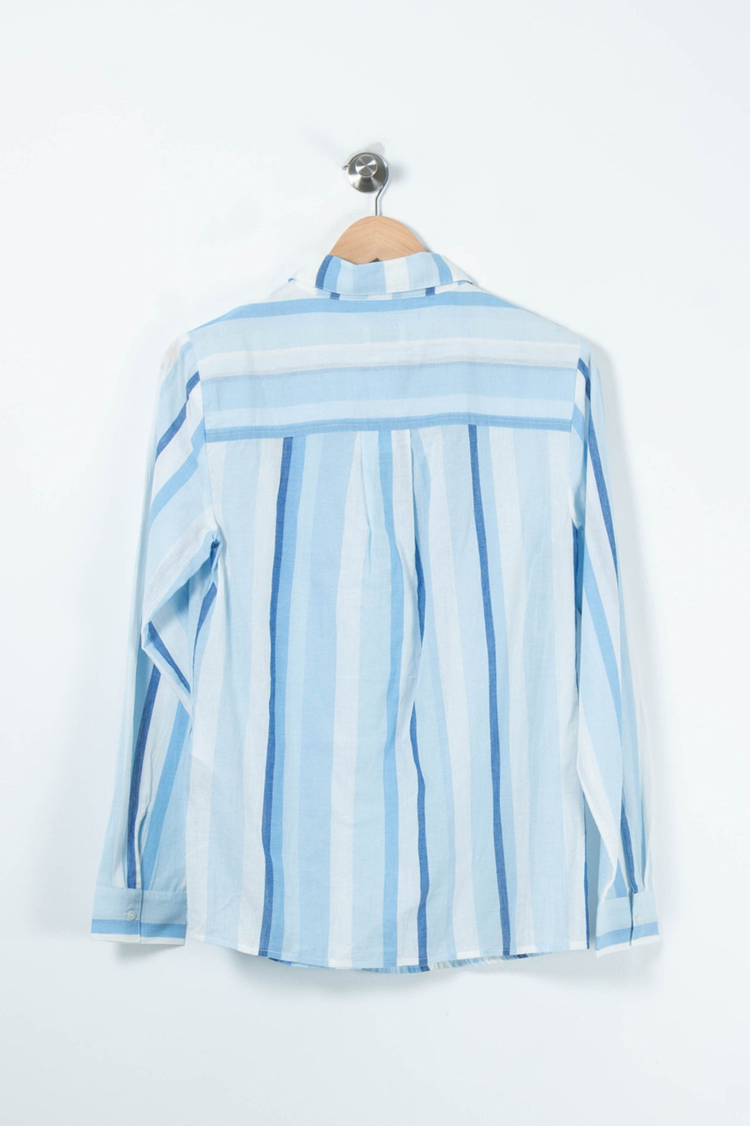 Chemise Rayée Bleu et Blanc - Taille M/38 de la marque Claudie Pierlot | PARAD89508 - Vendu par Paradigme - Image 4