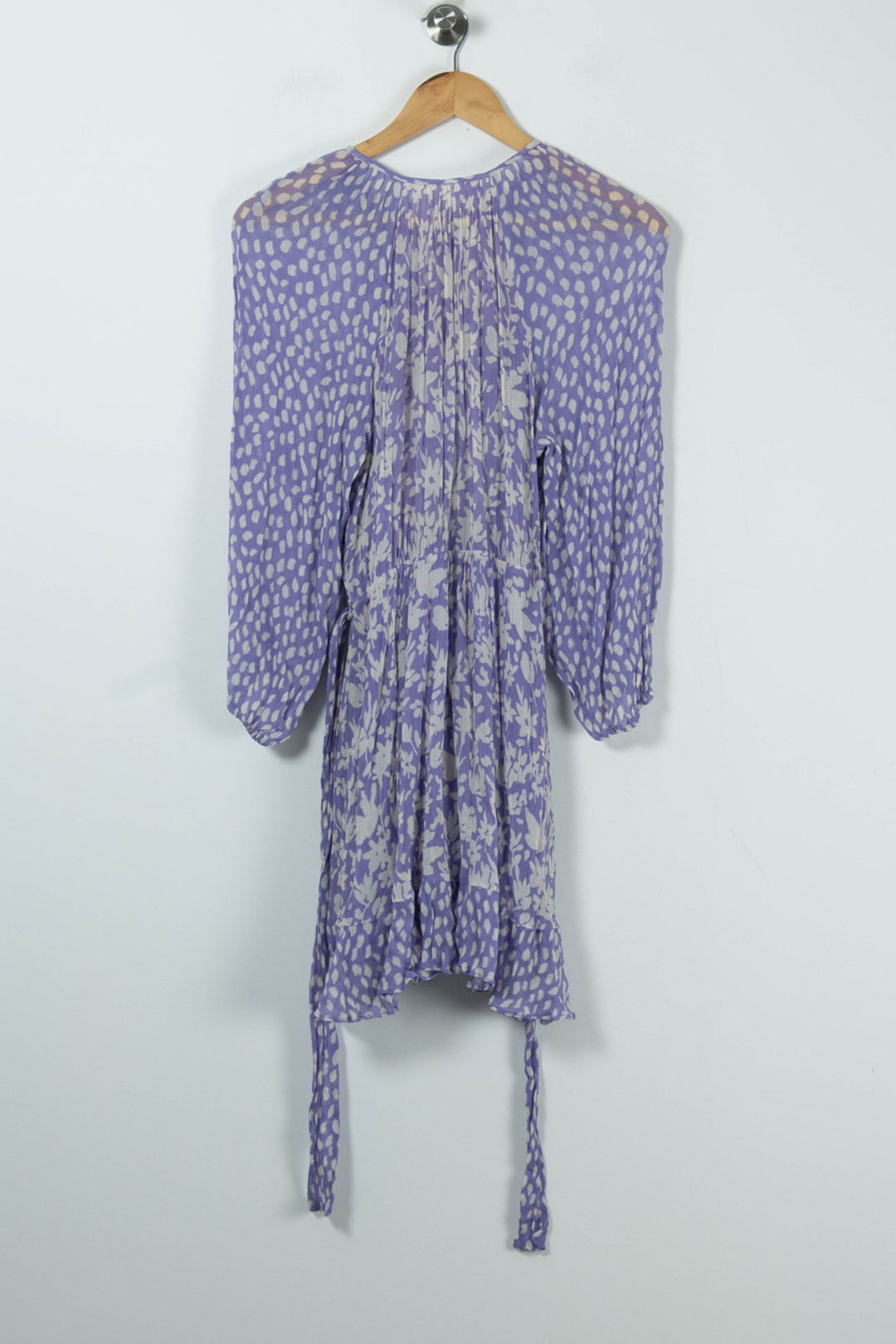 Robe Fleurie Violette et Blanche - Taille XS/34 de la marque ba&sh | PARAD89510 - Vendu par Paradigme - Image 4
