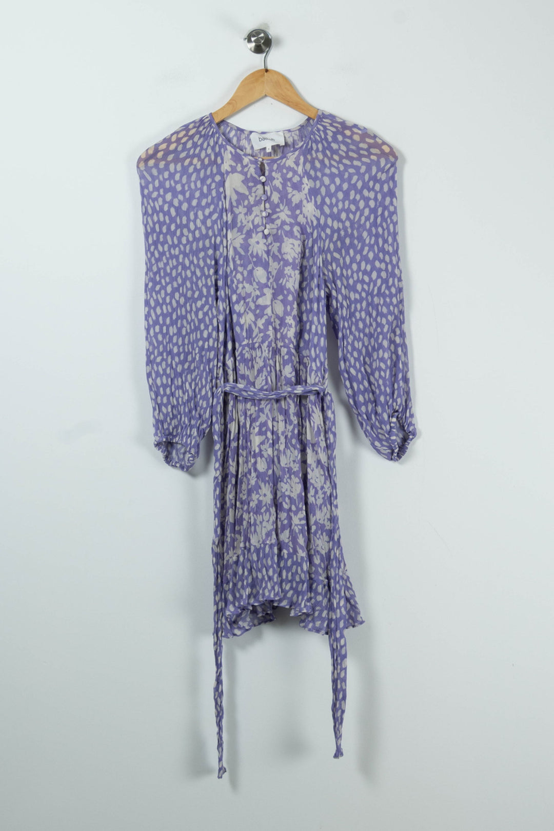 Robe Fleurie Violette et Blanche - Taille XS/34 de la marque ba&sh | PARAD89510 - Vendu par Paradigme - Image 2