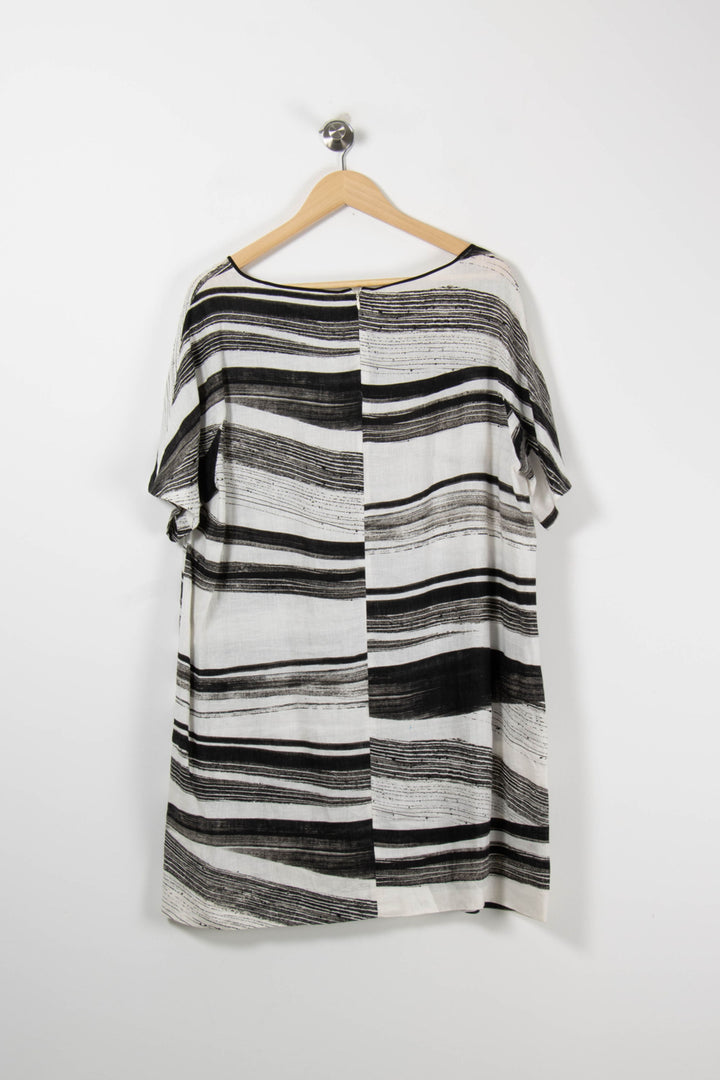 Tunique Noire et Blanche - Taille XXXL/46 de la marque Marina Rinaldi | PARAD89517 - Vendu par Paradigme - Image 4
