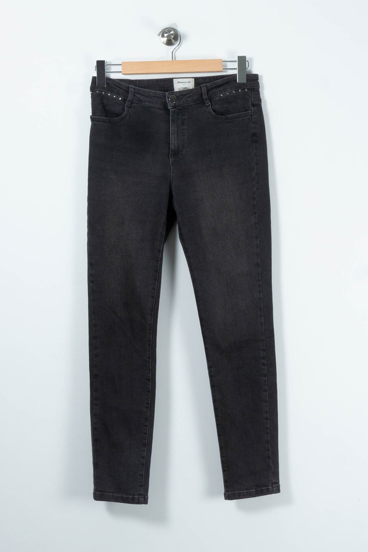 Jean Skinny Gris - Taille M/38 de la marque Maison 123 | PARAD89532 - Vendu par Paradigme - Image 2