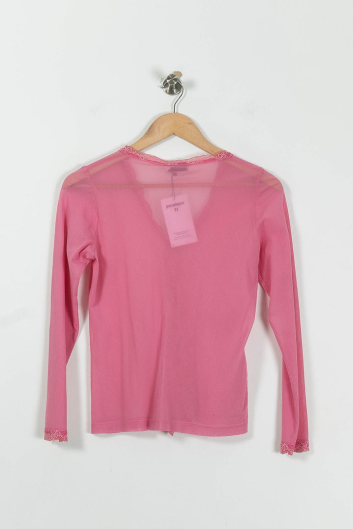 Cardigan Rose - Taille S/36 de la marque Gerard Darel | PARAD89534 - Vendu par Paradigme - Image 4