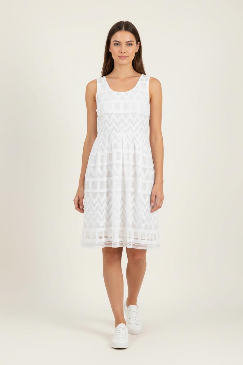 Robe en dentelle blanche - Taille S/36 de la marque Derhy | PARAD89537 - Vendu par Paradigme - Image 1