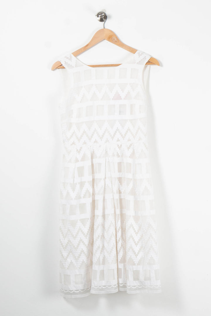 Robe en dentelle blanche - Taille S/36 de la marque Derhy | PARAD89537 - Vendu par Paradigme - Image 2
