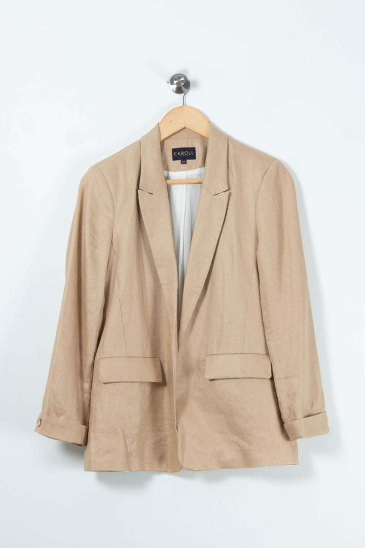 Blazer Beige - Taille M/38 de la marque Caroll | PARAD89542 - Vendu par Paradigme - Image 2