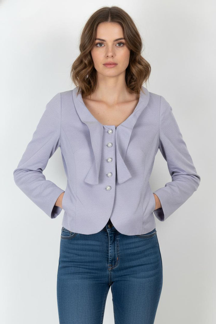 Veste Courte Violette - Taille M/38 de la marque Weill | PARAD89555 - Vendu par Paradigme - Image 1