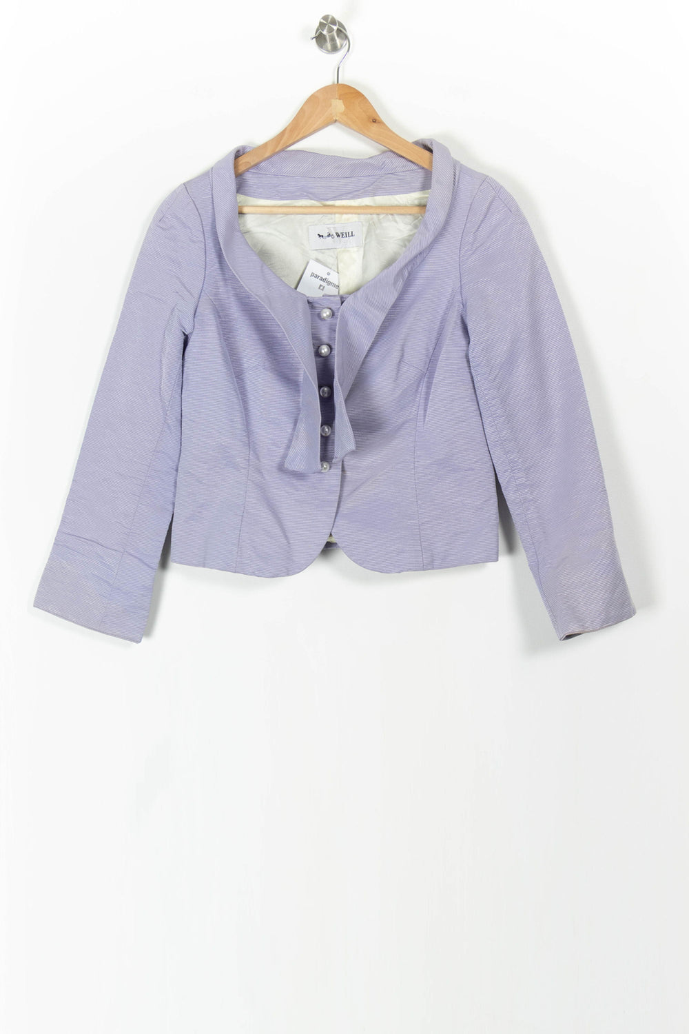 Veste Courte Violette - Taille M/38 de la marque Weill | PARAD89555 - Vendu par Paradigme - Image 2