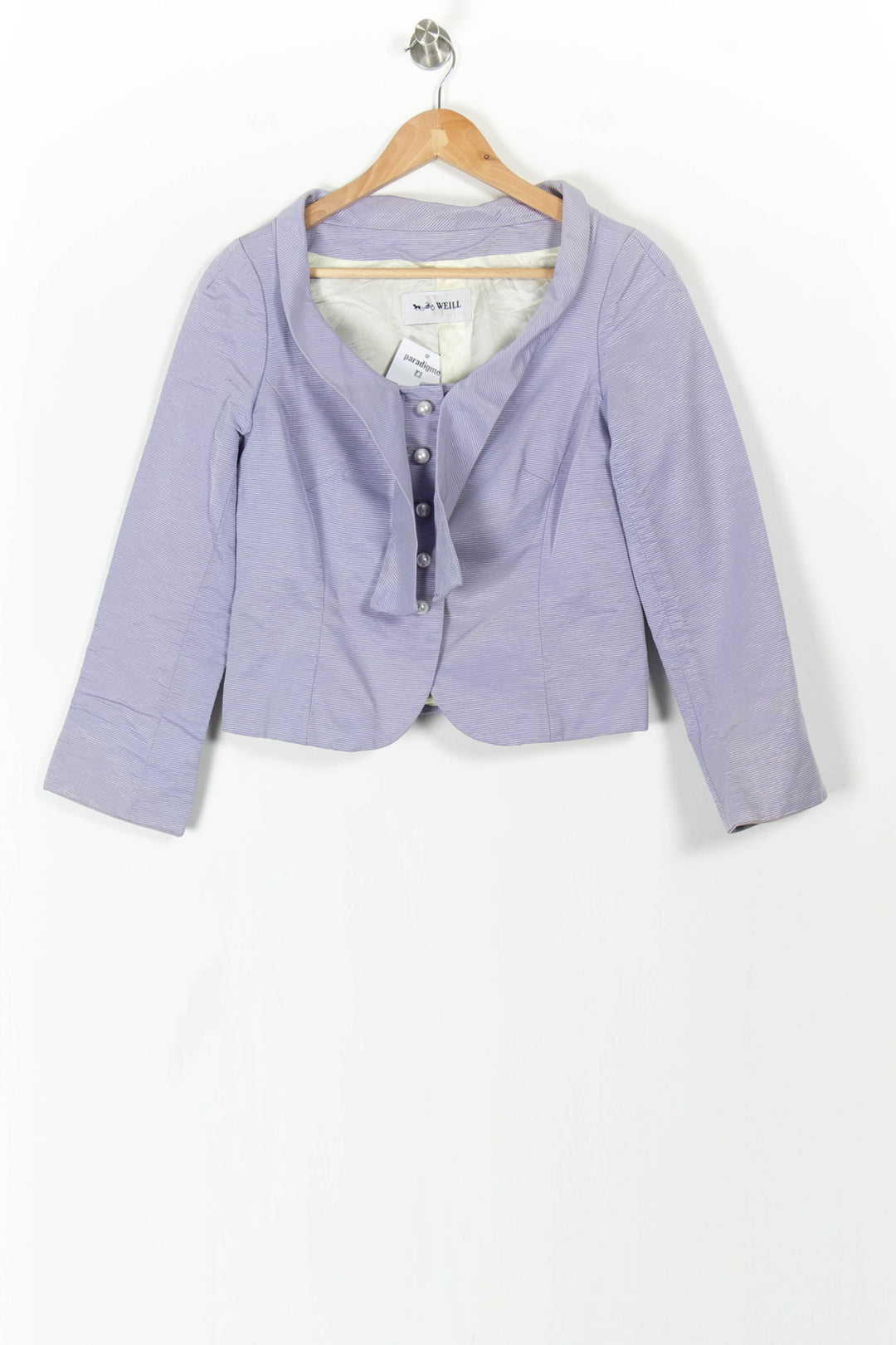 Veste Courte Violette - Taille M/38 de la marque Weill | PARAD89555 - Vendu par Paradigme - Image 2