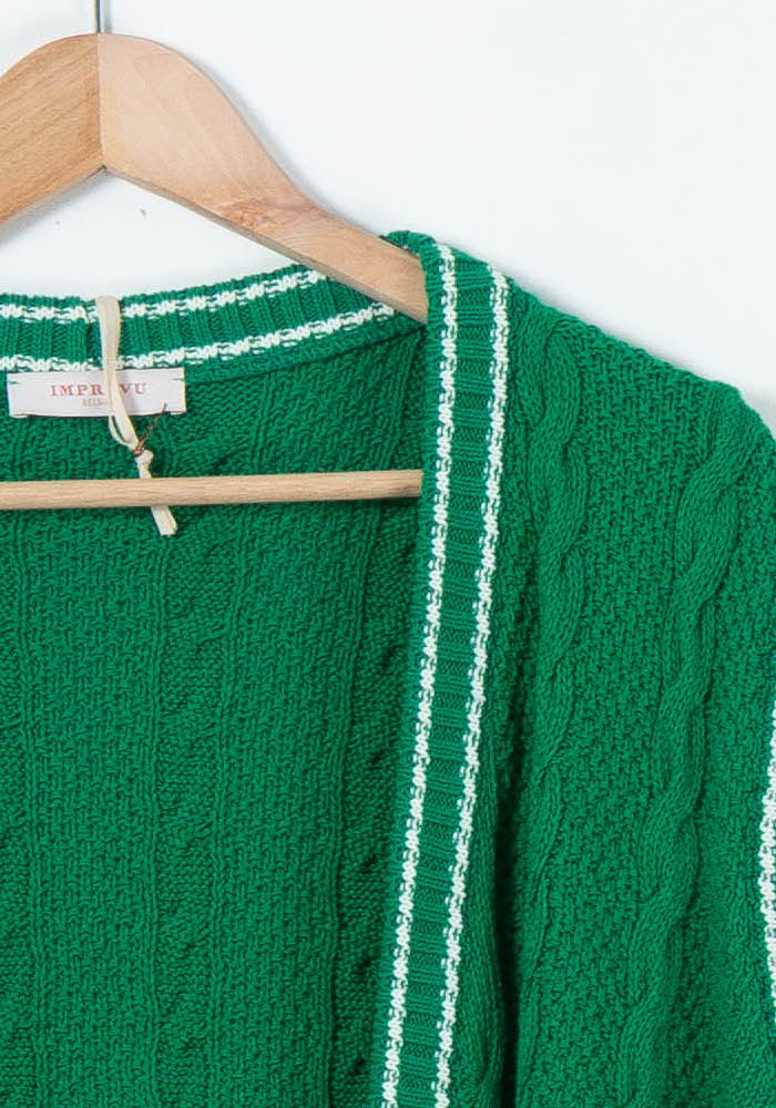 Gilet Vert et Blanc - Taille L/40 de la marque Imprevu | PARAD89560 - Vendu par Paradigme - Image 3