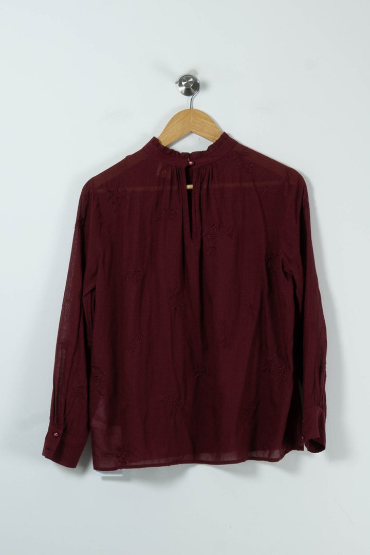 Blouse Bordeaux - Taille XS/34 de la marque Des petits hauts | PARAD89563 - Vendu par Paradigme - Image 4