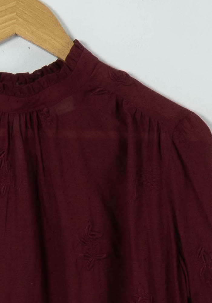 Blouse Bordeaux - Taille XS/34 de la marque Des petits hauts | PARAD89563 - Vendu par Paradigme - Image 3