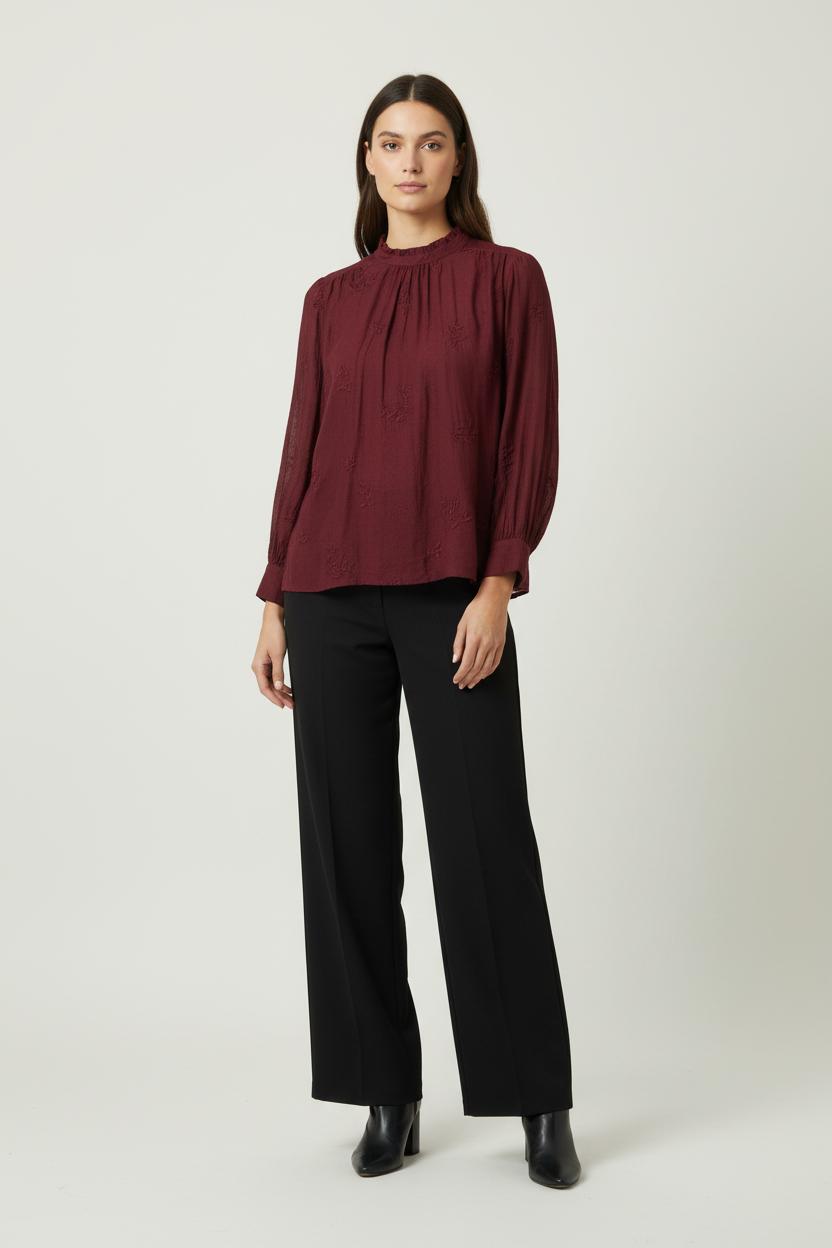 Blouse Bordeaux - Taille XS/34 de la marque Des petits hauts | PARAD89563 - Vendu par Paradigme - Image 1