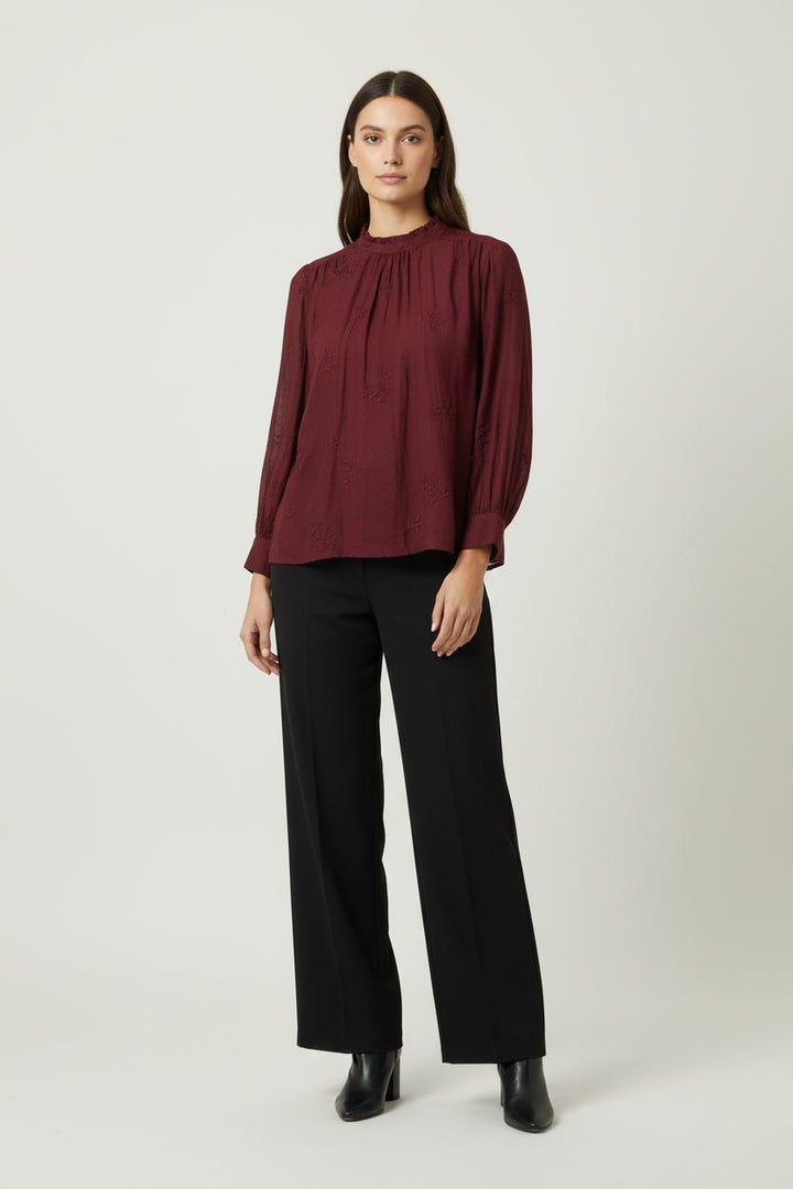 Blouse Bordeaux - Taille XS/34 de la marque Des petits hauts | PARAD89563 - Vendu par Paradigme - Image 1
