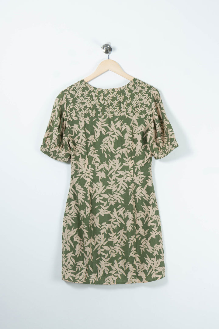 Robe Courte Verte et Beige - Taille XS/34 de la marque ba&sh | PARAD89564 - Vendu par Paradigme - Image 4