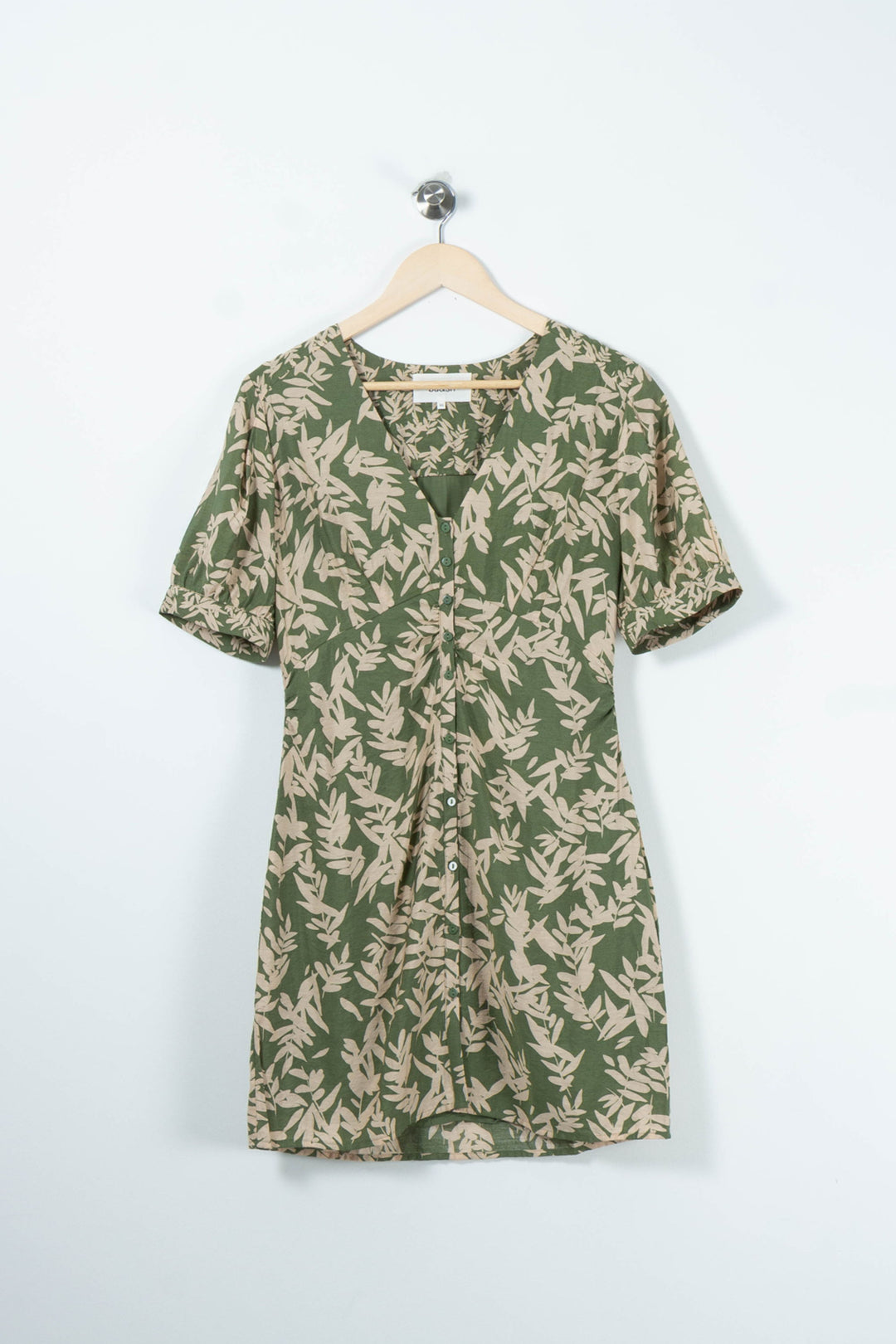Robe Courte Verte et Beige - Taille XS/34 de la marque ba&sh | PARAD89564 - Vendu par Paradigme - Image 2
