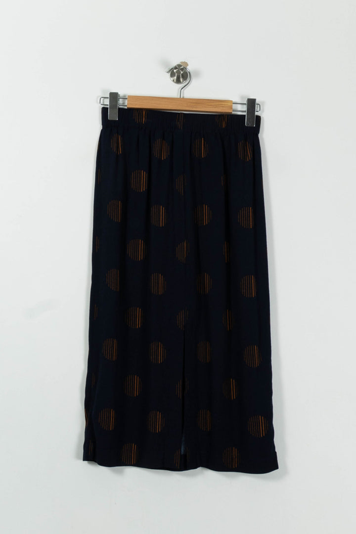 Jupe Longue Noire et Marron - Taille S/36 de la marque Des petits hauts | PARAD89567 - Vendu par Paradigme - Image 4