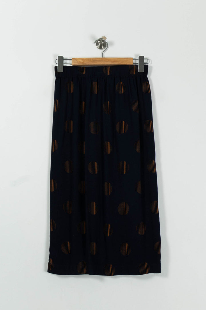 Jupe Longue Noire et Marron - Taille S/36 de la marque Des petits hauts | PARAD89567 - Vendu par Paradigme - Image 2