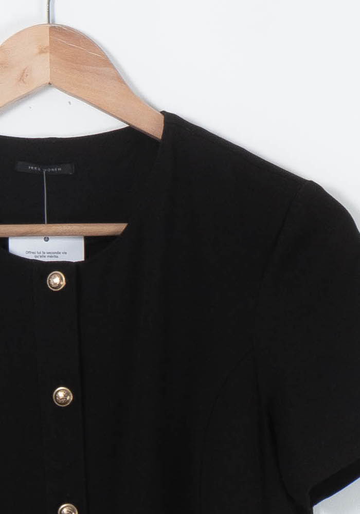 Robe Courte Noire - Taille S/36 de la marque IKKS | PARAD89568 - Vendu par Paradigme - Image 3