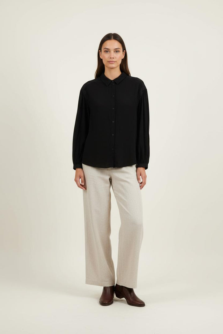 Chemise Noire - Taille XL/42 de la marque Claudie Pierlot | PARAD89570 - Vendu par Paradigme - Image 1