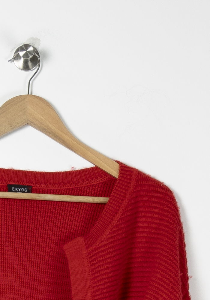 Cardigan Rouge - Taille M/38 de la marque Ekyog | PARAD89572 - Vendu par Paradigme - Image 3