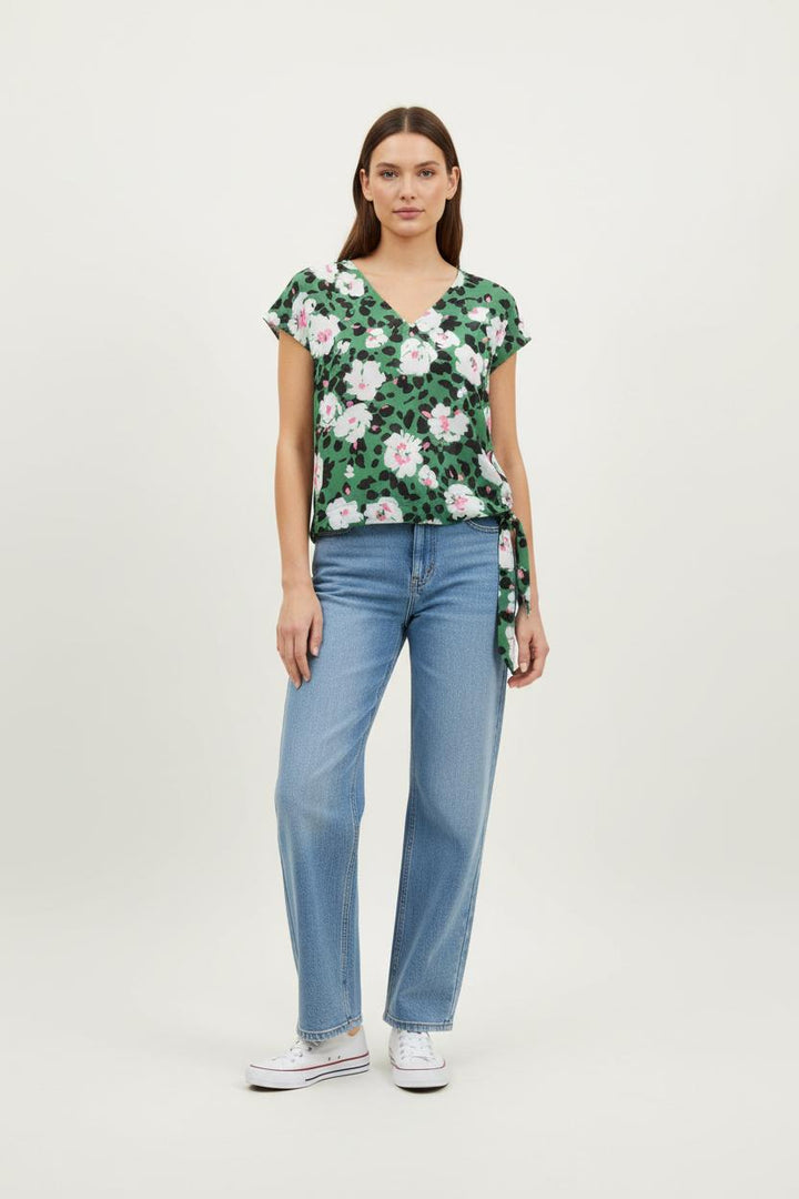 Blouse Verte et Blanche - Taille XS/34 de la marque Essentiel Antwerp | PARAD89573 - Vendu par Paradigme - Image 1