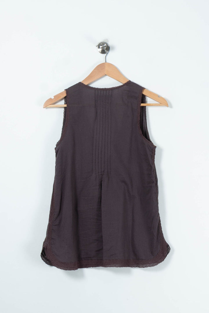 Débardeur Marron - Taille S/36 de la marque Zadig&Voltaire | PARAD89575 - Vendu par Paradigme - Image 4