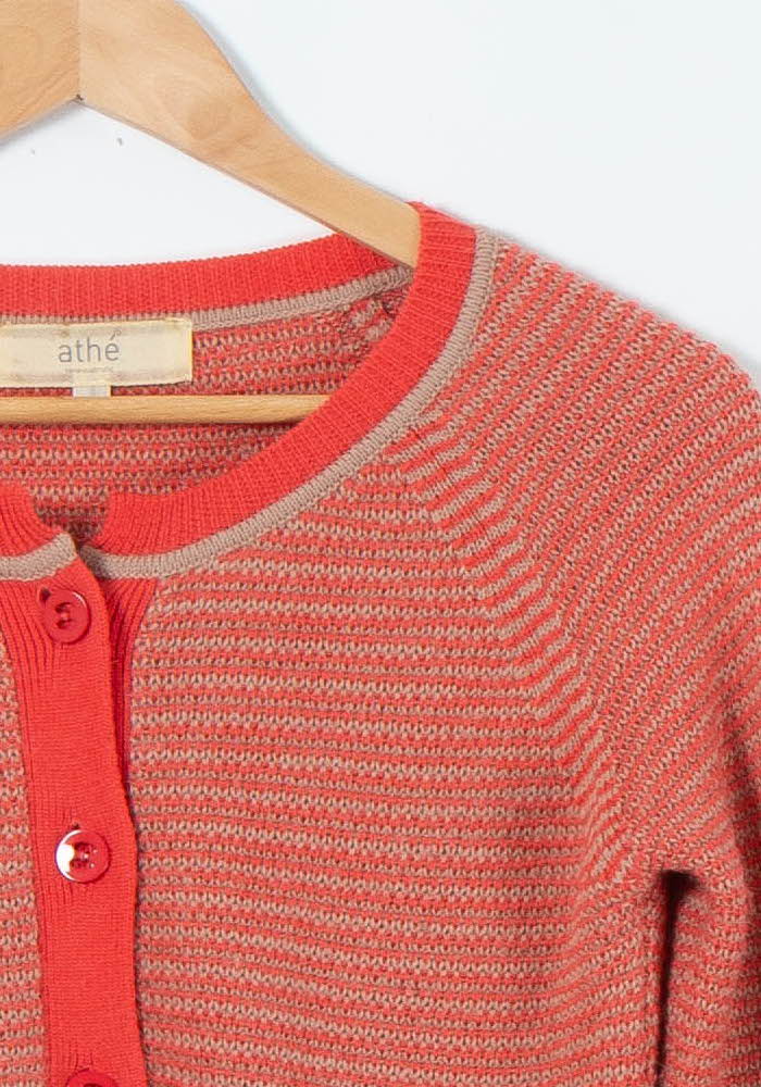 Cardigan Orange - Taille S/36 de la marque Vanessa Bruno - Athé | PARAD89578 - Vendu par Paradigme - Image 3