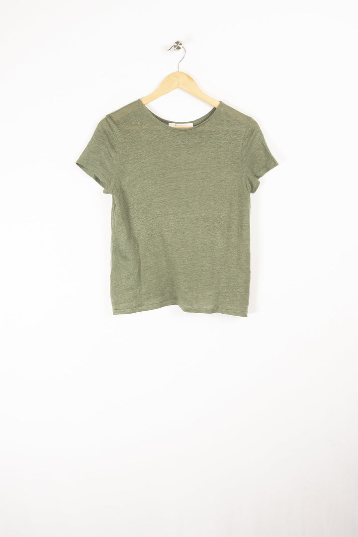 Short-sleeved linen t-shirt - XS/34