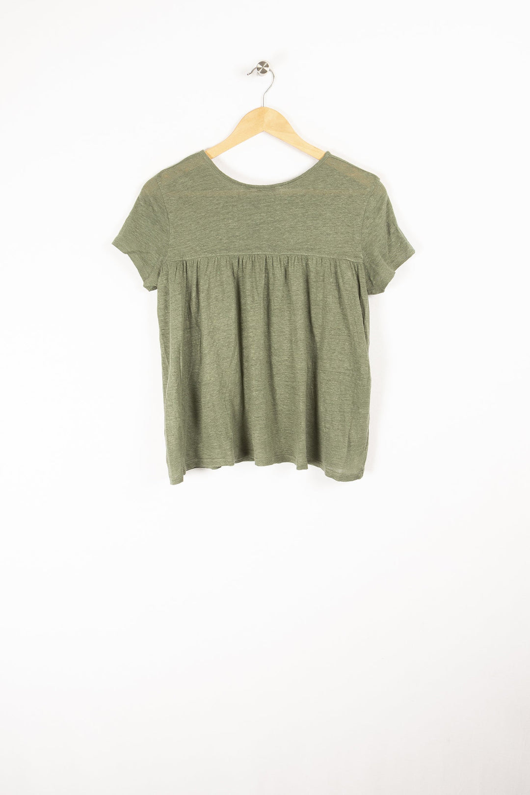 Short-sleeved linen t-shirt - XS/34