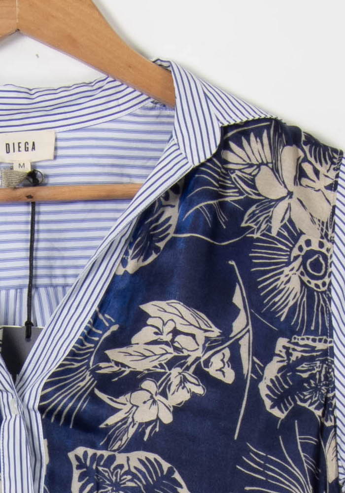 Chemise Bleu et Beige - Taille M/38 de la marque Diega | PARAD89604 - Vendu par Paradigme - Image 3