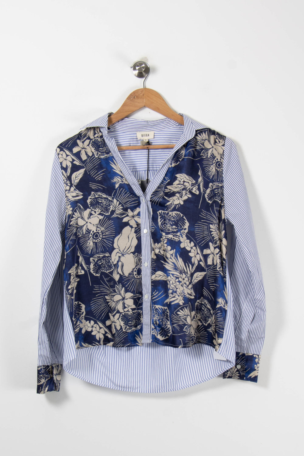 Chemise Bleu et Beige - Taille M/38 de la marque Diega | PARAD89604 - Vendu par Paradigme - Image 2