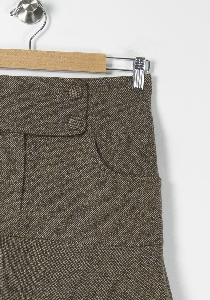 Jupe Évasée Marron - Taille S/36 de la marque Comptoir des Cotonniers | PARAD89606 - Vendu par Paradigme - Image 3