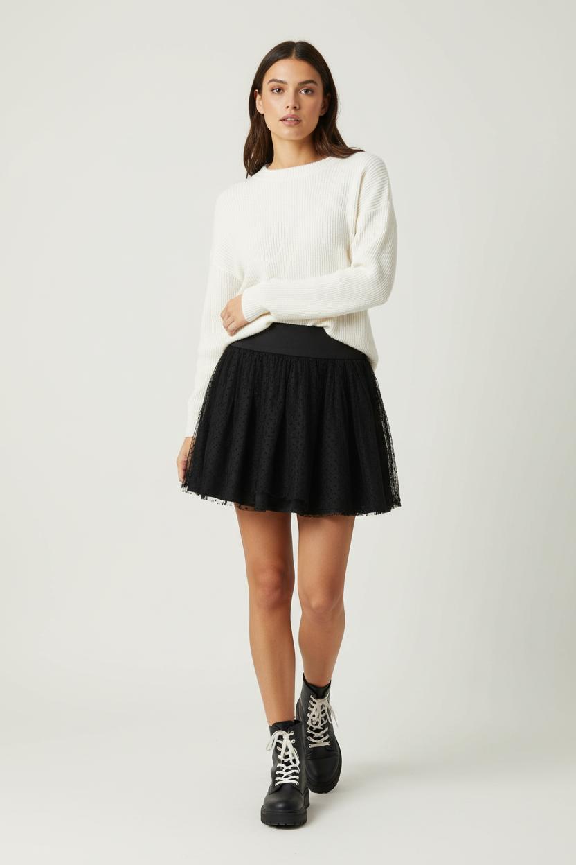 Jupe Tulle Noire - Taille S/36 de la marque Maje | PARAD89608 - Vendu par Paradigme - Image 1