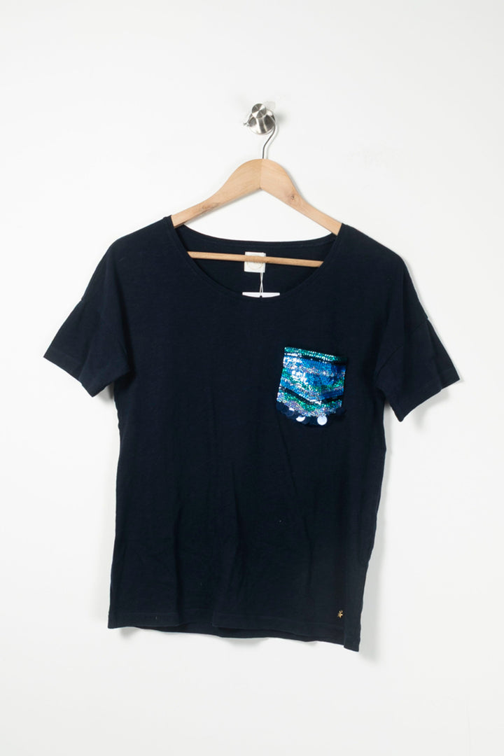 Tee-shirt Bleu - Taille XS/34 de la marque Des petits hauts | PARAD89609 - Vendu par Paradigme - Image 2