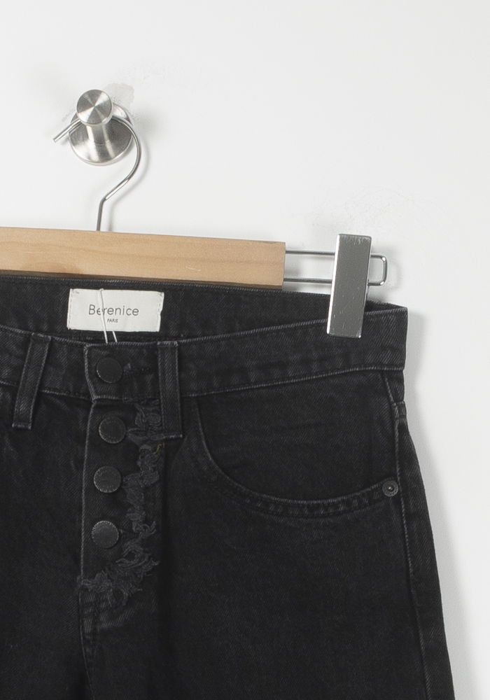 Jean Droit Noir - Taille XS/34 de la marque Bérénice | PARAD89611 - Vendu par Paradigme - Image 3